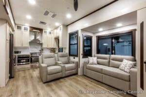 2026 Forest River Cedar Creek 39RKB Rear Kitchen Fifth Wheel Interior Image