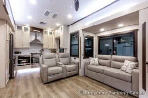 2026 Forest River Cedar Creek 39RKB Rear Kitchen Fifth Wheel Interior Image