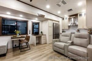 2026 Forest River Cedar Creek 39RKB Rear Kitchen Fifth Wheel Interior Image