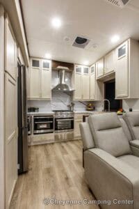 2026 Forest River Cedar Creek 39RKB Rear Kitchen Fifth Wheel Interior Image