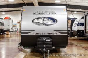 2026 Forest River Cherokee Grey Wolf Black Label 20RDSEBL Couples Travel Trailer Exterior Image