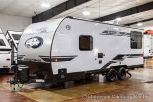 2026 Forest River Cherokee Grey Wolf Black Label 20RDSEBL Couples Travel Trailer Exterior Image