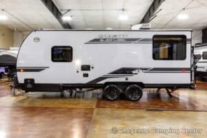 2026 Forest River Cherokee Grey Wolf Black Label 20RDSEBL Couples Travel Trailer Exterior Image