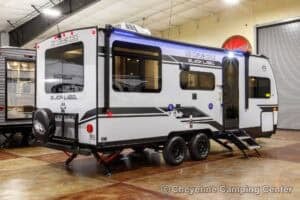 2026 Forest River Cherokee Grey Wolf Black Label 20RDSEBL Couples Travel Trailer Exterior Image