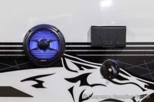 2026 Forest River Cherokee Grey Wolf Black Label 20RDSEBL Couples Travel Trailer Exterior Image