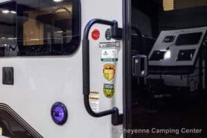 2026 Forest River Cherokee Grey Wolf Black Label 20RDSEBL Couples Travel Trailer Exterior Image