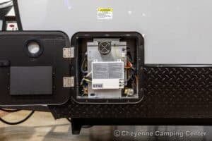 2026 Forest River Cherokee Grey Wolf Black Label 20RDSEBL Couples Travel Trailer Exterior Image