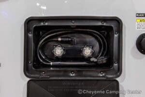 2026 Forest River Cherokee Grey Wolf Black Label 20RDSEBL Couples Travel Trailer Exterior Image