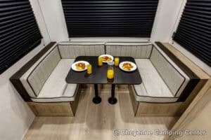 2026 Forest River Cherokee Grey Wolf Black Label 20RDSEBL Couples Travel Trailer Interior Image