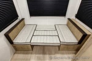 2026 Forest River Cherokee Grey Wolf Black Label 20RDSEBL Couples Travel Trailer Interior Image