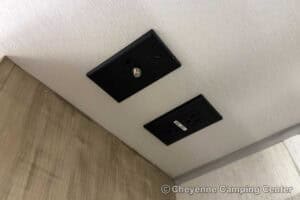 2026 Forest River Cherokee Grey Wolf Black Label 20RDSEBL Couples Travel Trailer Interior Image