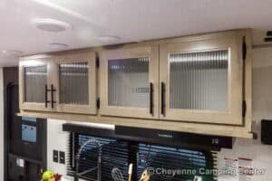 2026 Forest River Cherokee Grey Wolf Black Label 20RDSEBL Couples Travel Trailer Interior Image