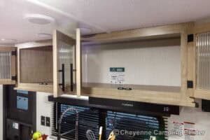 2026 Forest River Cherokee Grey Wolf Black Label 20RDSEBL Couples Travel Trailer Interior Image