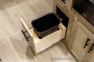 2026 Forest River Cherokee Grey Wolf Black Label 20RDSEBL Couples Travel Trailer Interior Image