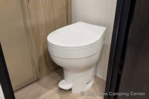 2026 Forest River Cherokee Grey Wolf Black Label 20RDSEBL Couples Travel Trailer Interior Image