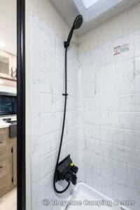 2026 Forest River Cherokee Grey Wolf Black Label 20RDSEBL Couples Travel Trailer Interior Image