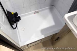 2026 Forest River Cherokee Grey Wolf Black Label 20RDSEBL Couples Travel Trailer Interior Image