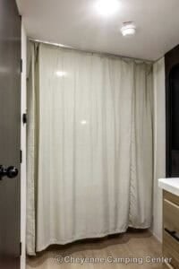 2026 Forest River Cherokee Grey Wolf Black Label 20RDSEBL Couples Travel Trailer Interior Image