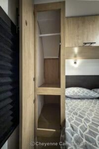 2026 Forest River Cherokee Grey Wolf Black Label 20RDSEBL Couples Travel Trailer Interior Image