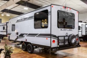 2027 Forest River Cherokee Grey Wolf Black Label 20RDSEBL Couples Travel Trailer Exterior Image