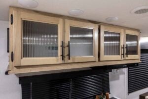 2027 Forest River Cherokee Grey Wolf Black Label 20RDSEBL Couples Travel Trailer Interior Image