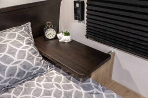2027 Forest River Cherokee Grey Wolf Black Label 20RDSEBL Couples Travel Trailer Interior Image