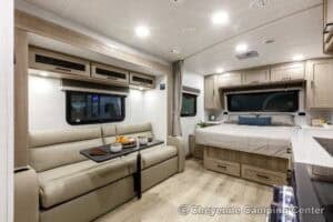 2026 Forest River Flagstaff Micro Lite 21FBRS Small Travel Trailer Interior Image