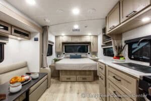 2026 Forest River Flagstaff Micro Lite 21FBRS Small Travel Trailer Interior Image