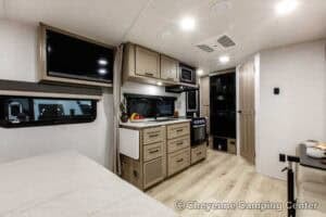 2026 Forest River Flagstaff Micro Lite 21FBRS Small Travel Trailer Interior Image