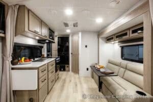 2026 Forest River Flagstaff Micro Lite 21FBRS Small Travel Trailer Interior Image