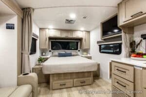 2026 Forest River Flagstaff Micro Lite 21FBRS Small Travel Trailer Interior Image