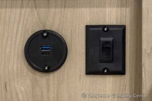 2026 Forest River Flagstaff Micro Lite 21FBRS Small Travel Trailer Interior Image