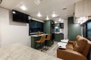 2026 Forest River No Boundaries (NOBO) 18.2 Small Couples Travel Trailer Interior Image