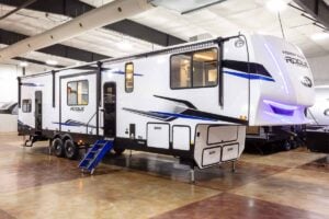 2026 Forest River Rogue Armored 351G2 Fifth Wheel Toy Hauler Exterior Image