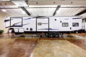 2026 Forest River Rogue Armored 351G2 Fifth Wheel Toy Hauler Exterior Image