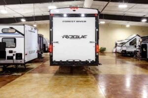 2026 Forest River Rogue Armored 351G2 Fifth Wheel Toy Hauler Exterior Image
