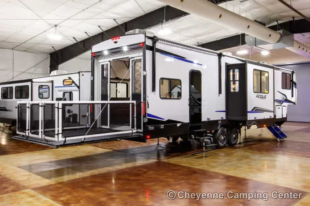 2026 Forest River Rogue Armored 351G2 Fifth Wheel Toy Hauler Exterior Image