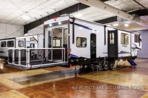 2027 Forest River Rogue Armored 351G2 Fifth Wheel Toy Hauler Exterior Image