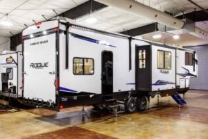 2026 Forest River Rogue Armored 351G2 Fifth Wheel Toy Hauler Exterior Image