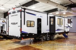2027 Forest River Rogue Armored 351G2 Fifth Wheel Toy Hauler Exterior Image