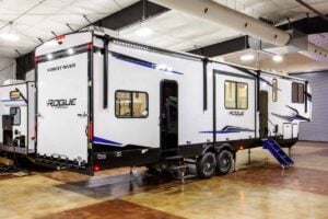 2026 Forest River Rogue Armored 351G2 Fifth Wheel Toy Hauler Exterior Image