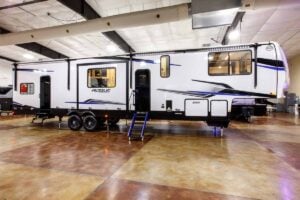 2026 Forest River Rogue Armored 351G2 Fifth Wheel Toy Hauler Exterior Image