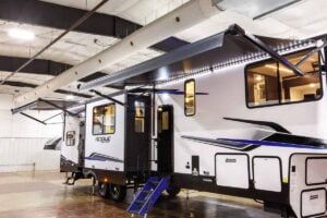 2026 Forest River Rogue Armored 351G2 Fifth Wheel Toy Hauler Exterior Image