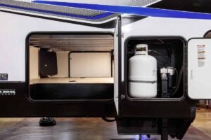 2026 Forest River Rogue Armored 351G2 Fifth Wheel Toy Hauler Exterior Image