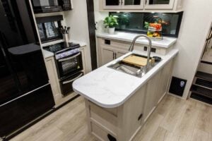 2026 Forest River Rogue Armored 351G2 Fifth Wheel Toy Hauler Interior Image