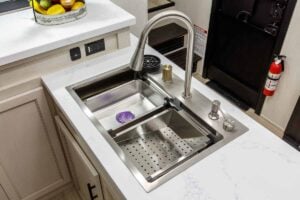 2026 Forest River Rogue Armored 351G2 Fifth Wheel Toy Hauler Interior Image