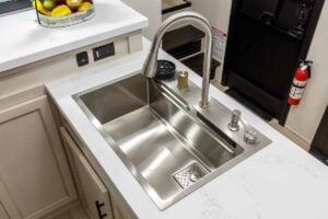 2026 Forest River Rogue Armored 351G2 Fifth Wheel Toy Hauler Interior Image