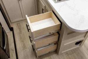 2026 Forest River Rogue Armored 351G2 Fifth Wheel Toy Hauler Interior Image