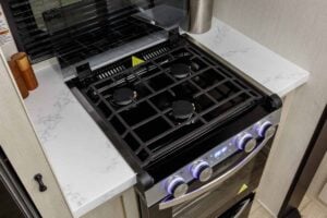 2026 Forest River Rogue Armored 351G2 Fifth Wheel Toy Hauler Interior Image