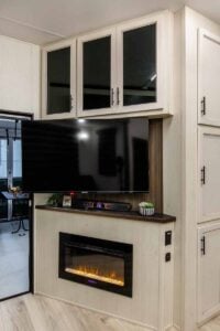 2026 Forest River Rogue Armored 351G2 Fifth Wheel Toy Hauler Interior Image